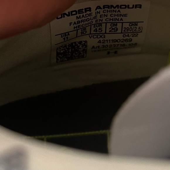 Under Armour Men's Highlight MC White/Silver Football Cleats Size 11 NWOB - Picture 3 of 13